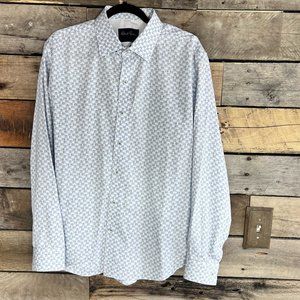 Robert Graham Modern Americana Men's 2XL Blue/Black Button Up Tailored Shirt